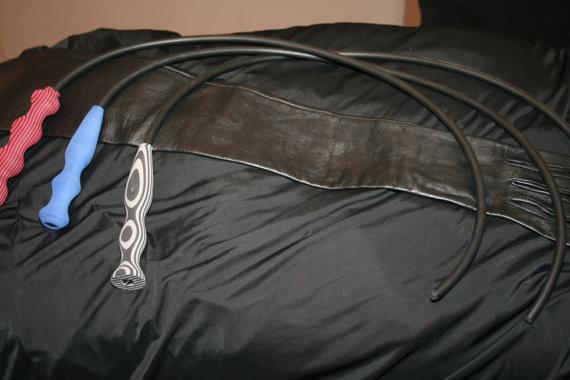 3ft Neoprene rubber whip. BDSM