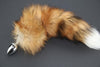 Small Red Fox Tail Butt Plug Real Fur