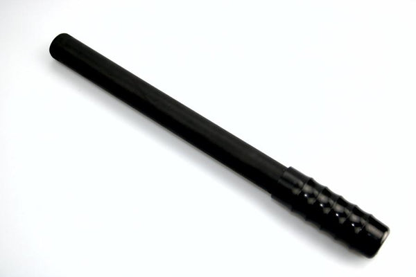 Black Rubber Baton for Heavy and Thuddy Impact