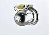 Short Steel Chastity Cage with Sprinkler Head (Style 15)