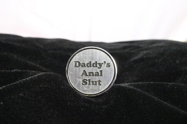 Daddy's Anal Slut Custom Steel Butt Plug