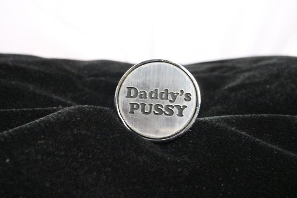 Daddy's Pussy Custom Steel Butt Plug