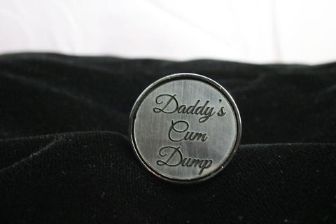 Daddy's Cum Dump Custom Steel Butt Plug Script