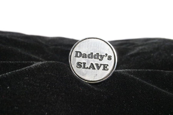 Daddy's Slave Custom Steel Butt Plug