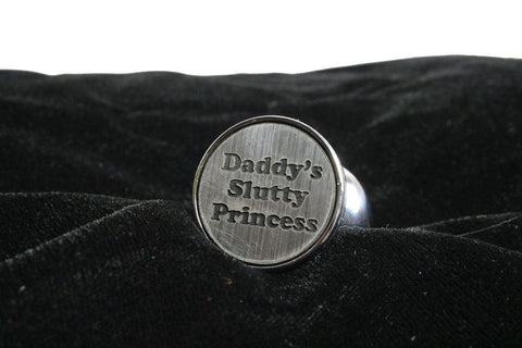 Daddy's Slutty Princess Custom Steel Butt Plug