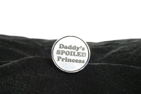 Daddy's Spoiled Princess Custom Steel Butt Plug