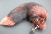 Pre-made Ready to Ship Real Fur Fox Tail with Medium Metal Butt Plug (22)