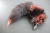 Pre-made Ready to Ship Real Fur Fox Tail with Small Ribbed Metal Butt Plug (36)
