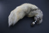 Pre-made Ready to Ship Real Fur Fox Tail with Medium Metal Butt Plug (47)