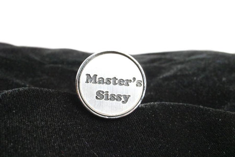 Master's Sissy Custom Steel Butt Plug