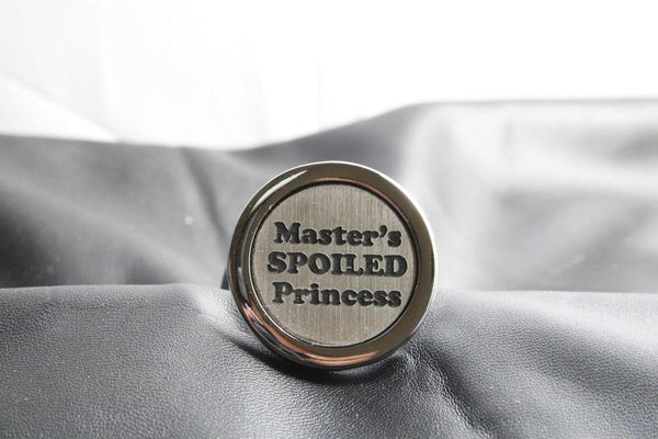 Master's Spoiled Princess Custom Steel Butt Plug