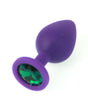 SALE Medium Purple Silicone Jewel Butt Plug
