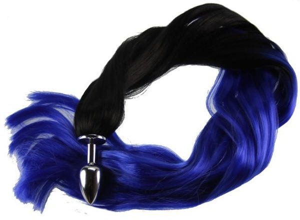 Midnight Pony Tail Butt Plug Synthetic Tail (11)