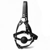 Head Harness Ball Gag Silicone and Leather