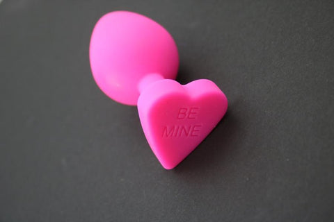Be Mine Pink Silicone Heart Butt Plug Overstock Item