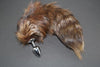Pre-made Ready to Ship Real Fur Fox Tail with Small Metal Butt Plug (51)
