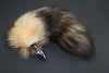 Pre-made Ready to Ship Real Fur Fox Tail with Small Metal Butt Plug (79)