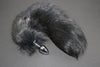 Pre-made Ready to Ship Real Fur Fox Tail with Small Metal Butt Plug (85)