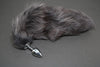 Pre-made Ready to Ship Real Fur Fox Tail with Small Metal Butt Plug (86)