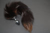 Pre-made Ready to Ship Real Fur Fox Tail with Small Metal Butt Plug (87)