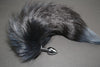 Pre-made Ready to Ship Real Fur Fox Tail with Small Metal Butt Plug (96)