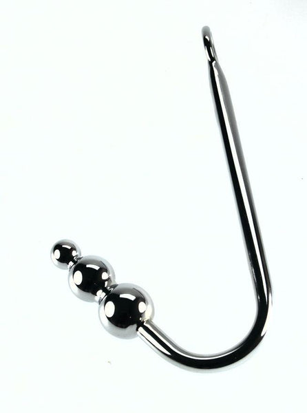 Steel Anal Hook with Triple Balls