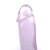 Realistic 9 inch Cock-Shaped Clear Purple Dildo