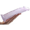 Realistic Cock-Shaped Clear Purple Dildo 8in
