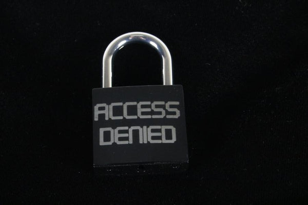 Access Denied Lock for Chastity Play and Bondage