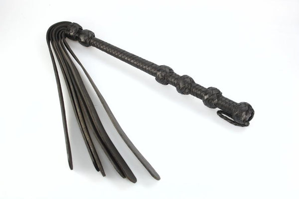 Slapping Flogger with Leather Handle