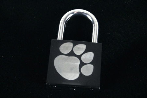 Puppy Paw Print Lock for Chastity Play and Bondage
