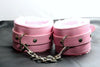 Pink Vegan Friendly Lined Ankle Restraints (Style 2)