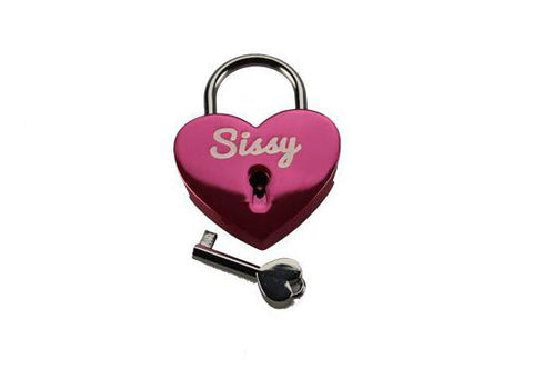Sissy Heart Lock for Chastity Play and Bondage
