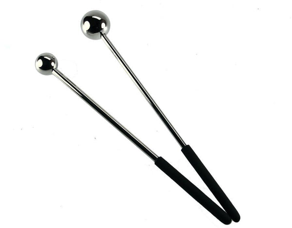 Steel Joy Butt Bruisers for Careful Thuddy Impact or Anal Insertion with Removable Balls